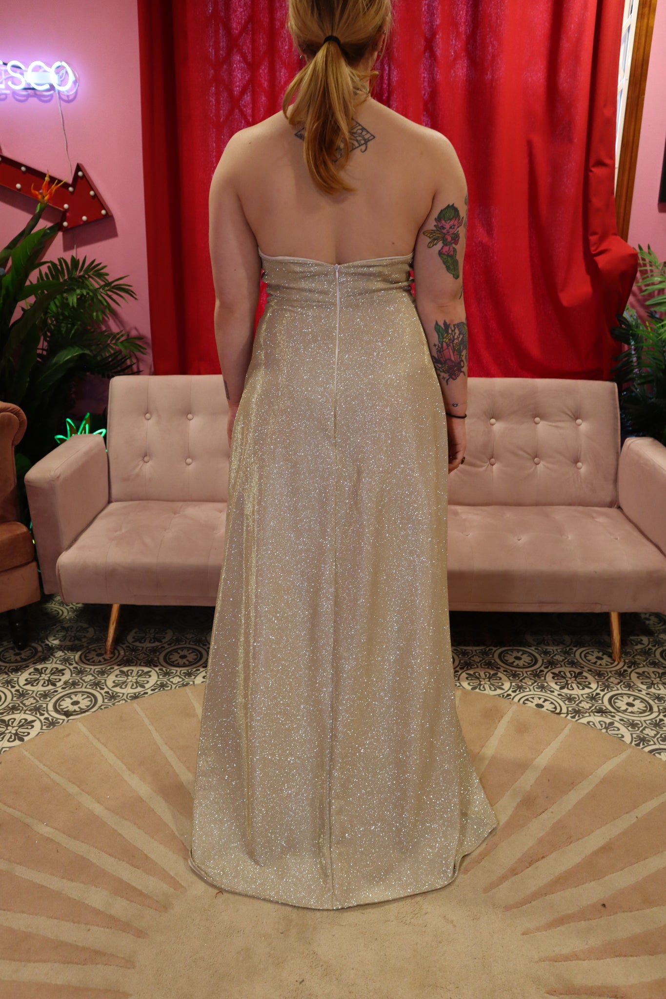 Sparkle Halter ECO dress size 12-14