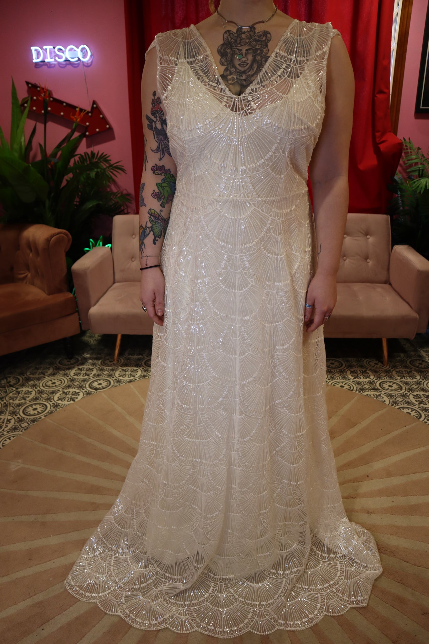 Bubblegum overlay dress size 16 Sample sale