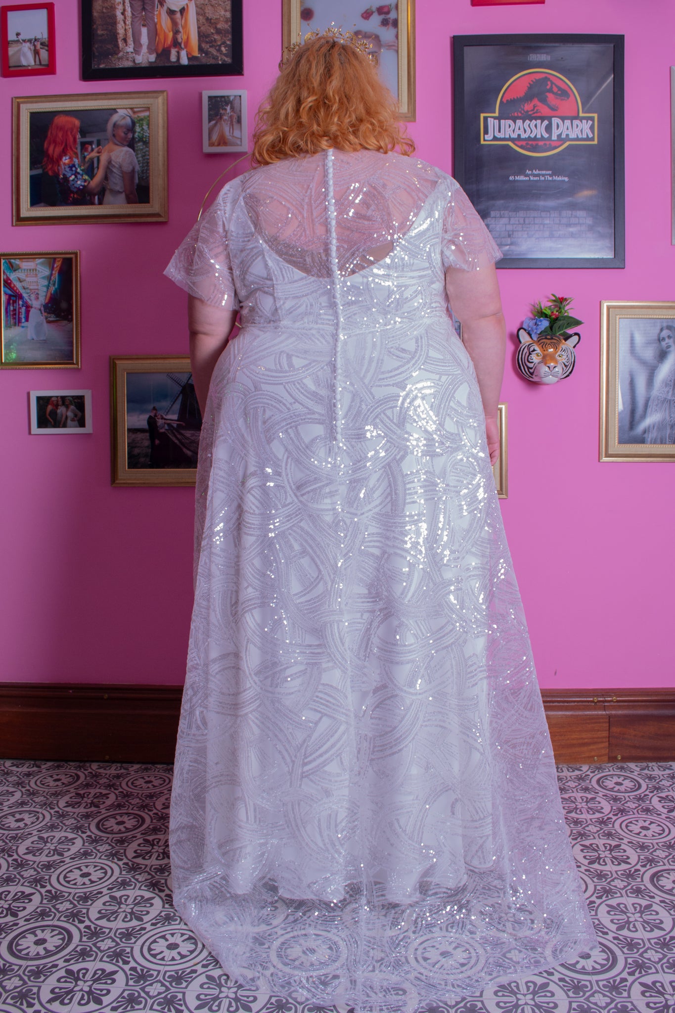 Diamond overlay dress size 30