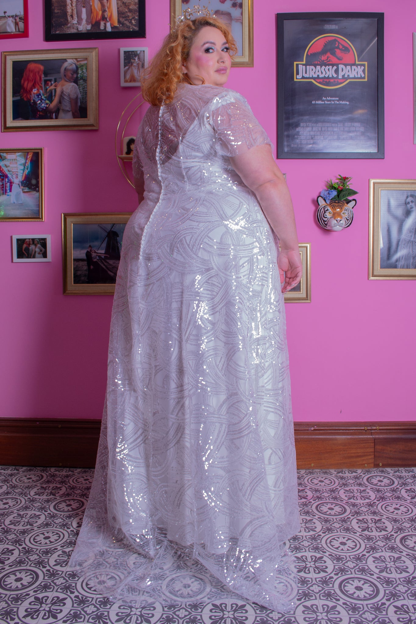 Diamond overlay dress size 30