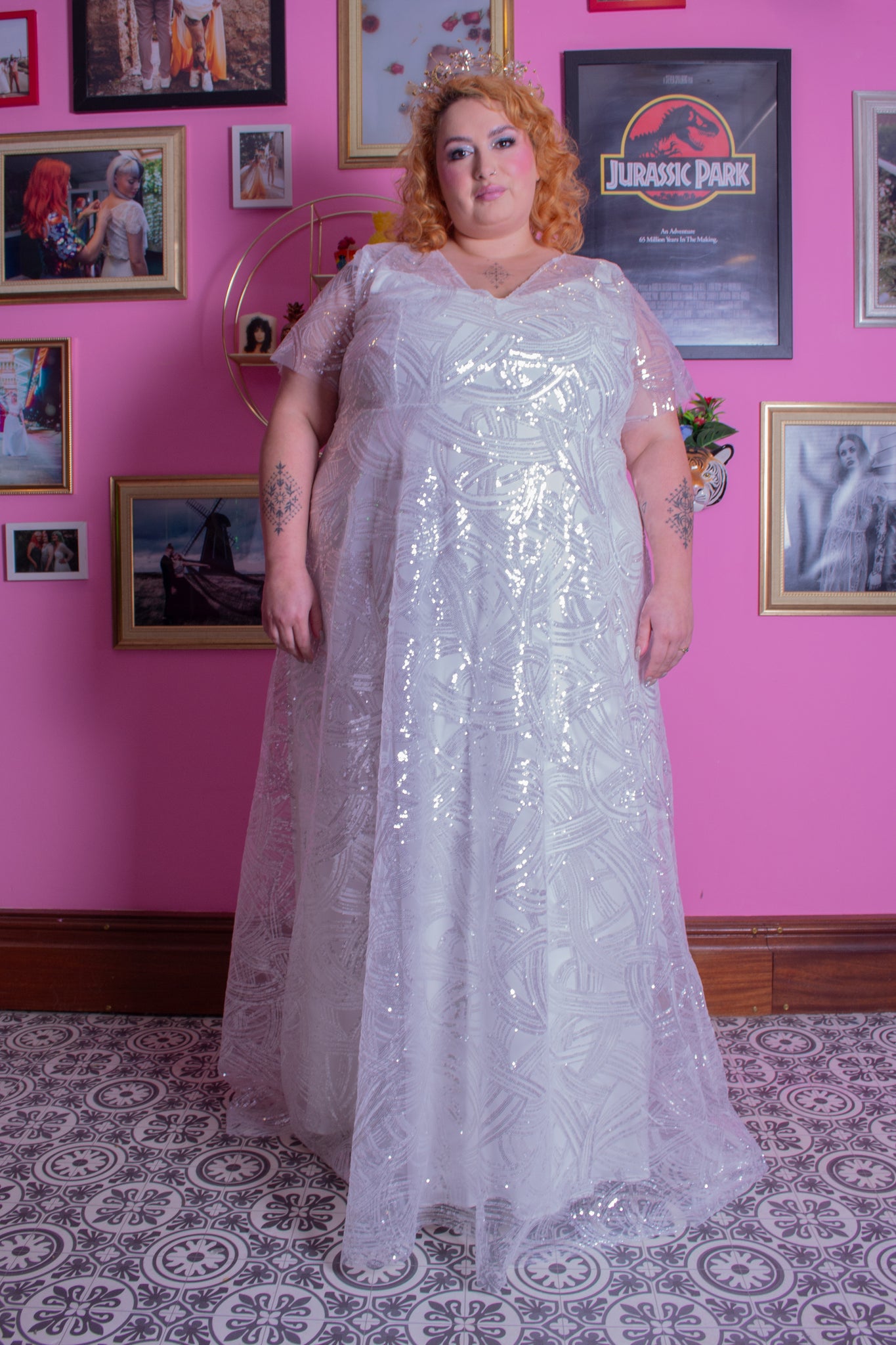 Diamond overlay dress size 30