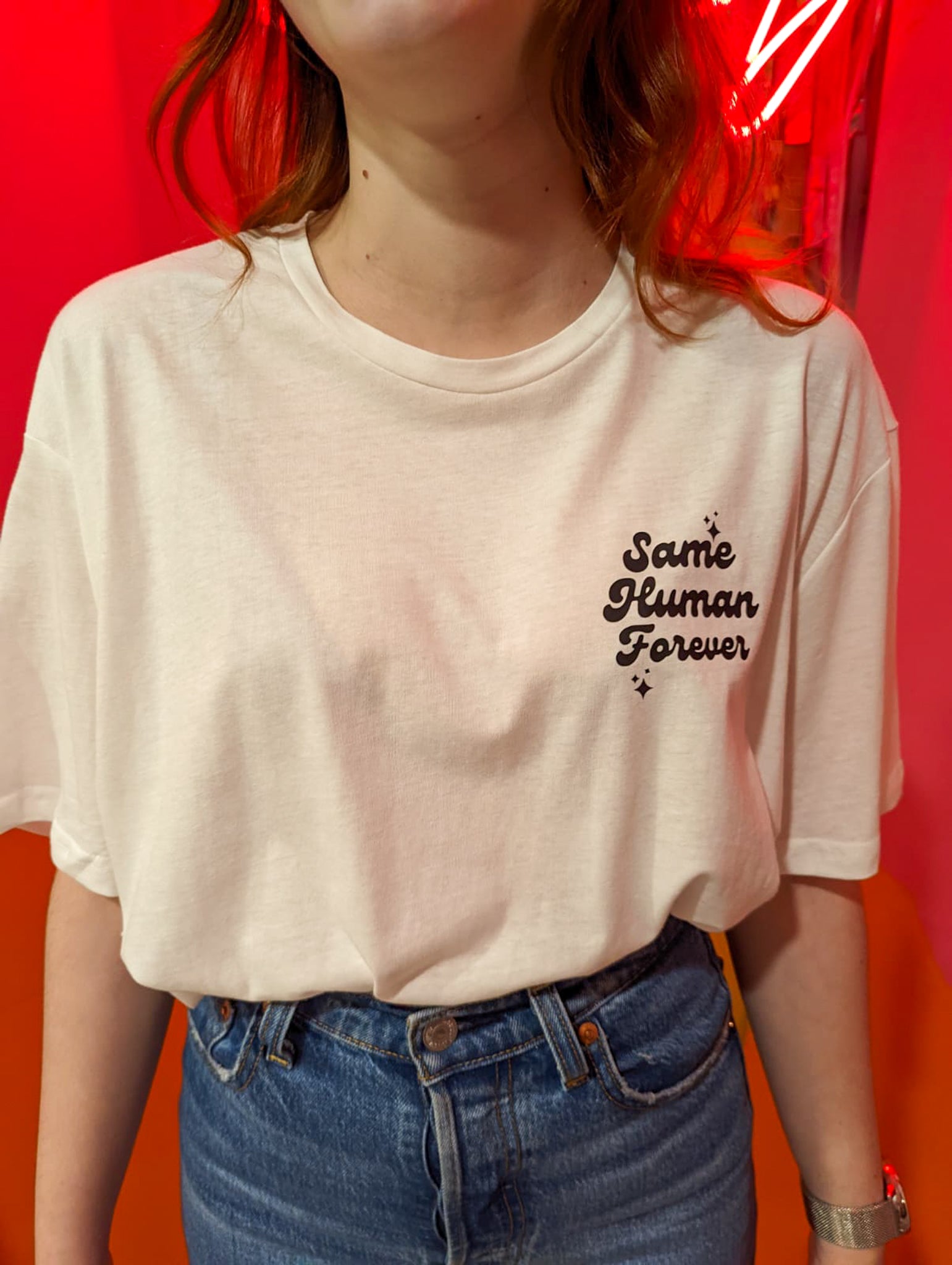 Same Human Forever T shirt - White