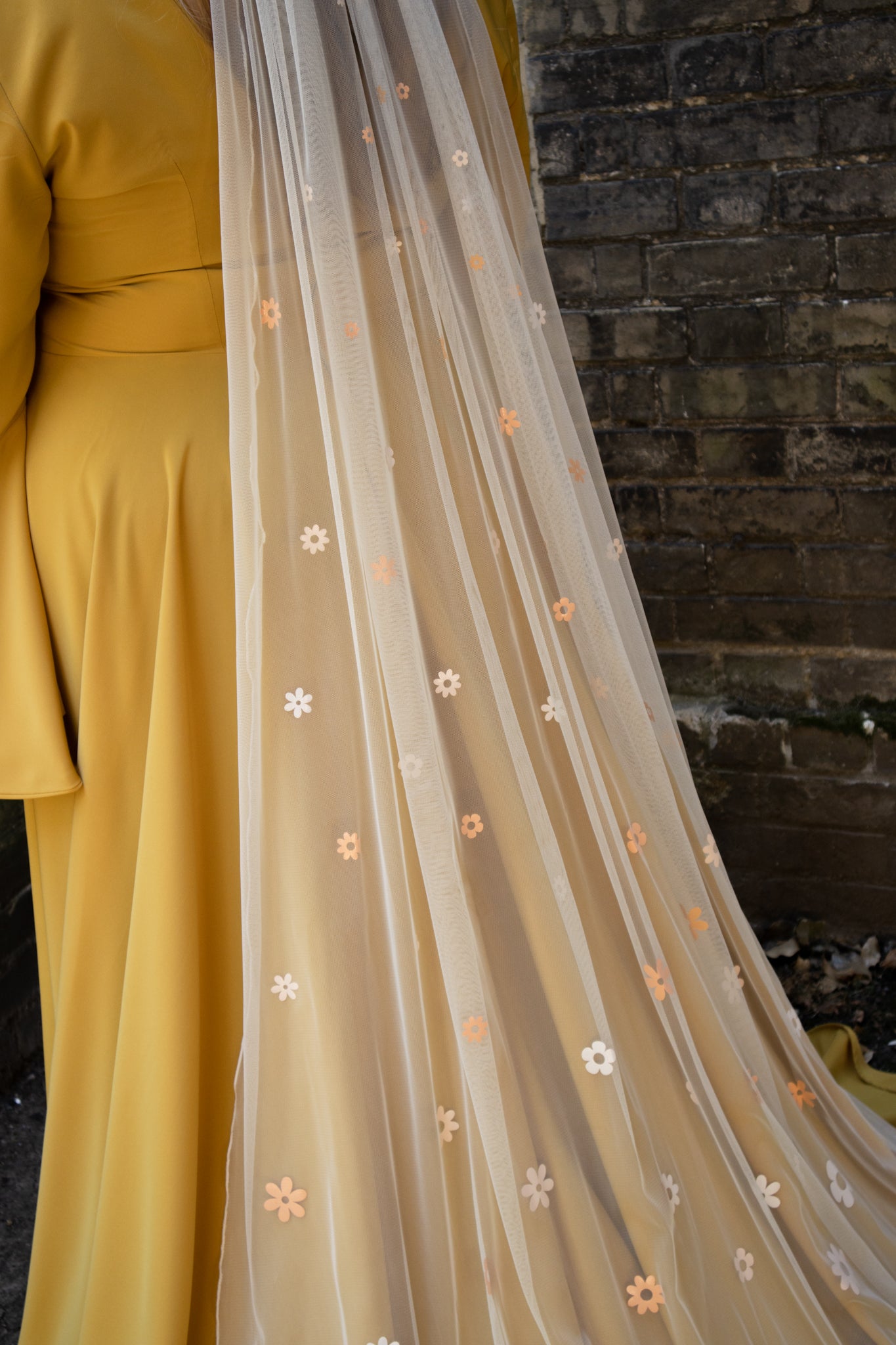 70s Flower veil