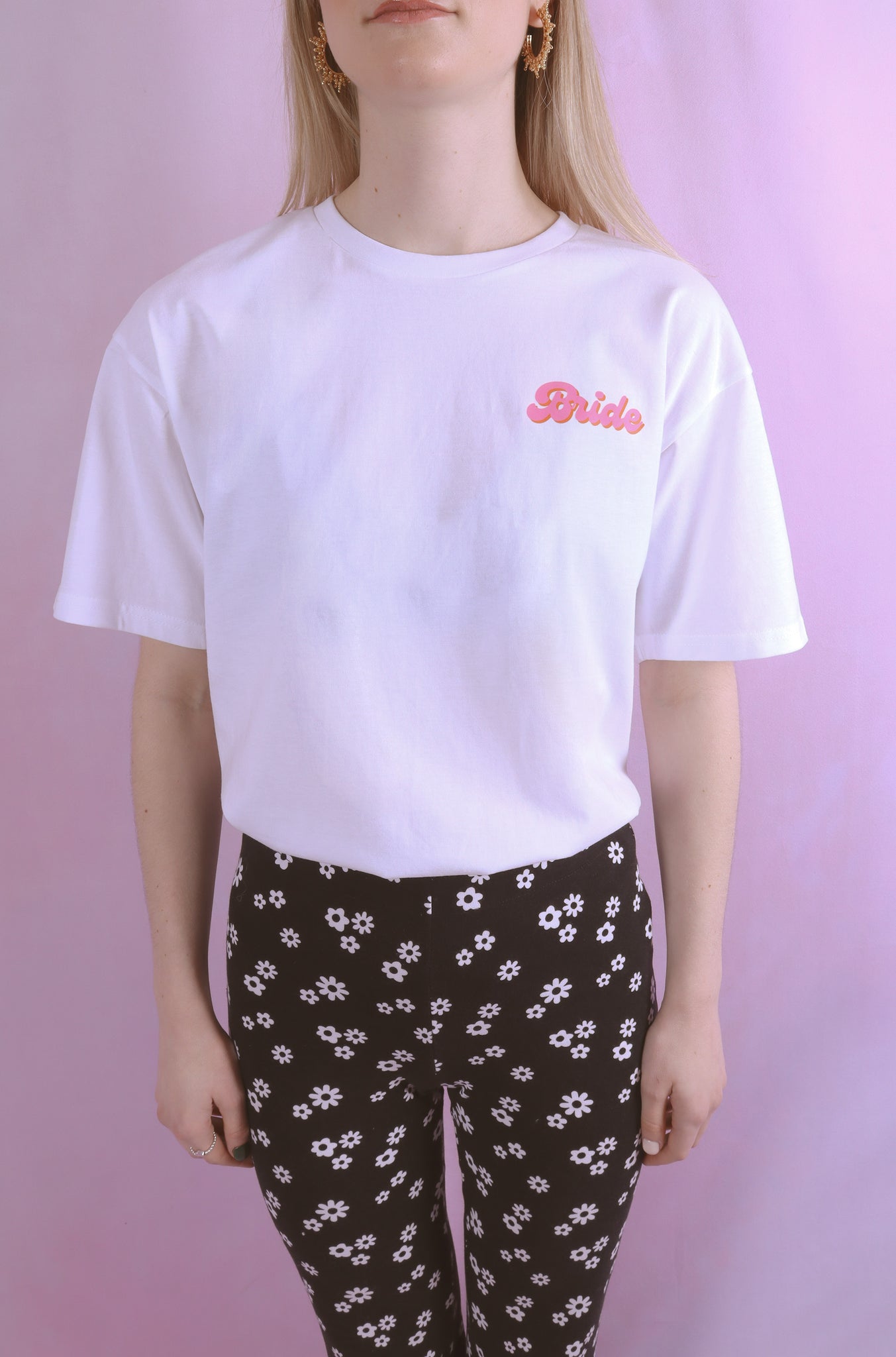 Pink & Red Bride T shirt