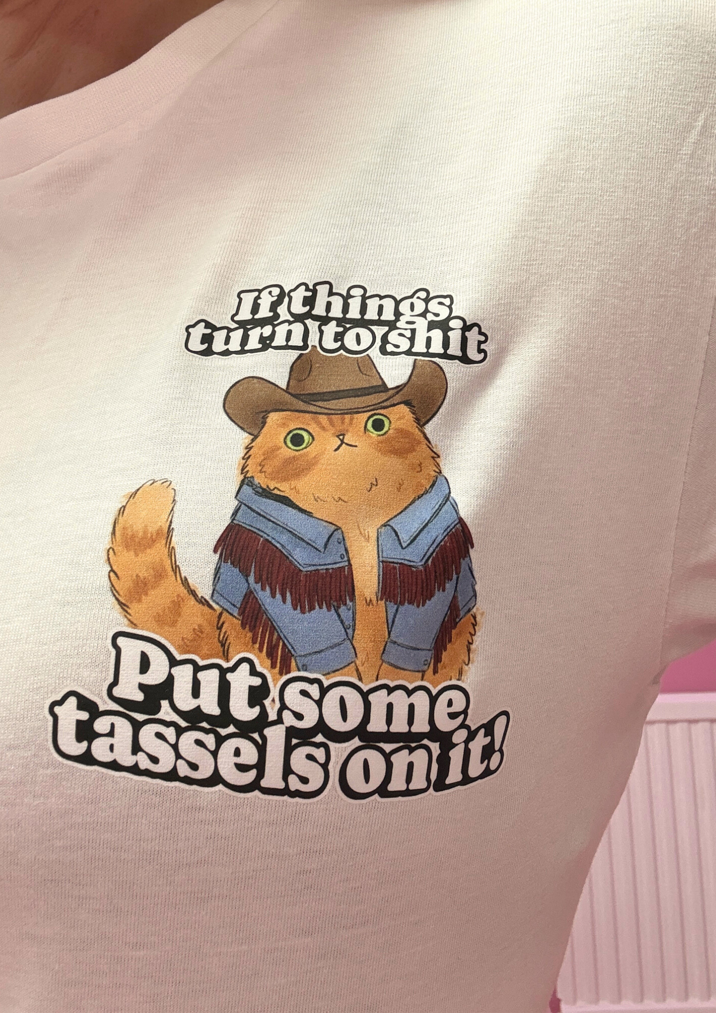 Add some tassels t shirt