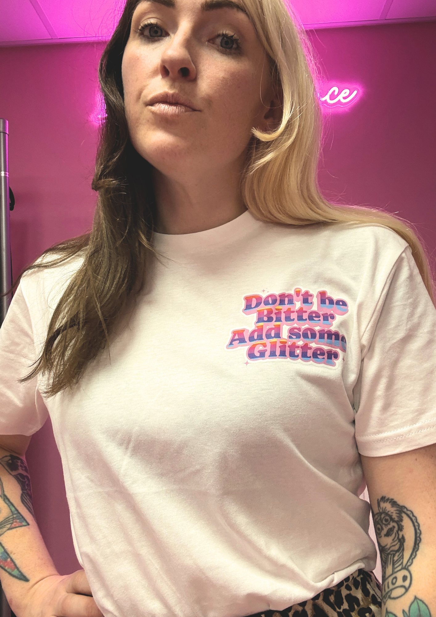 Don't be bitter add some glitter t shirt