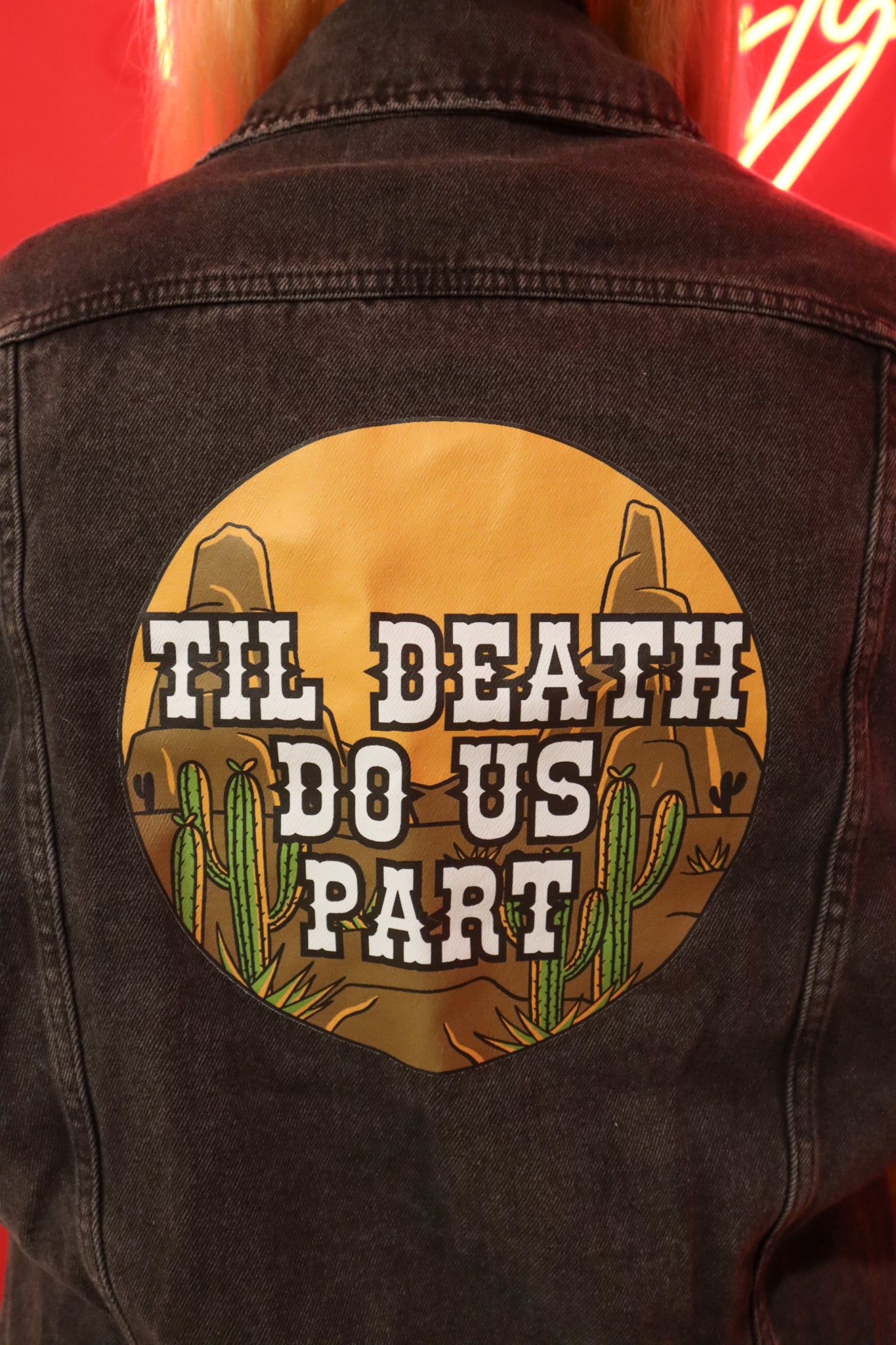 Til Death Do Us Part Denim Jacket - Size 16
