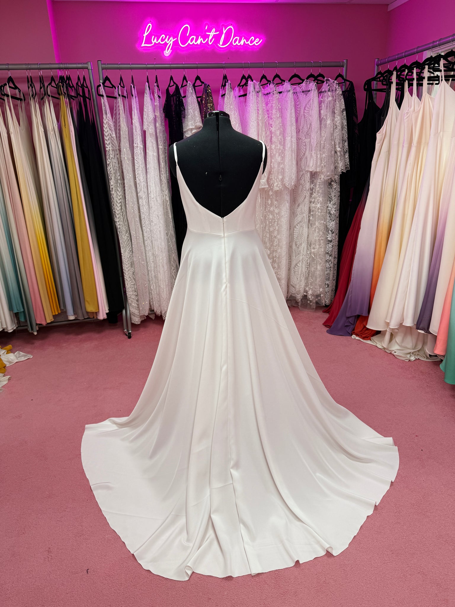 Ivory base circle dress sizes 12, 14 & 18 (can be dyed)