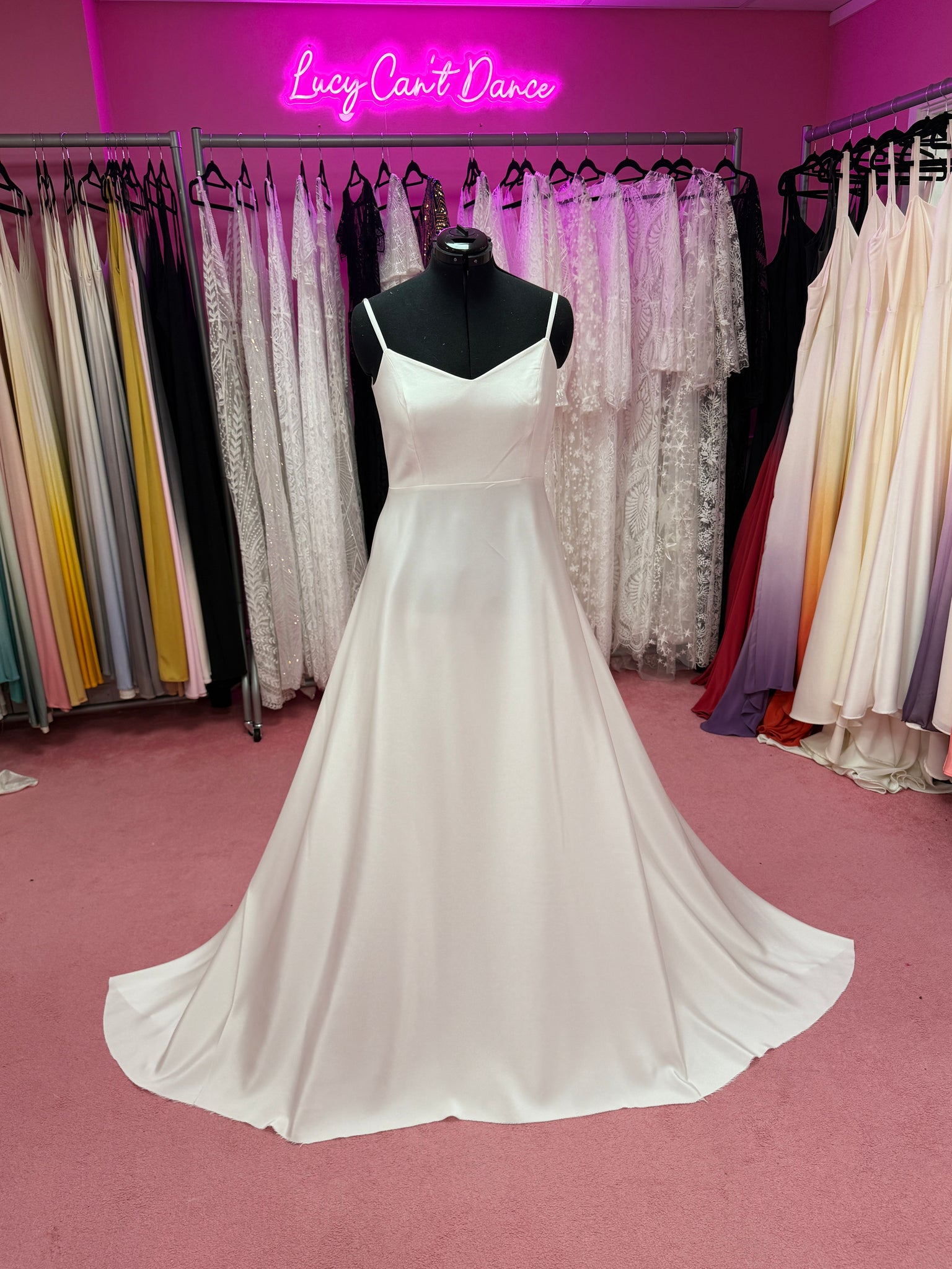 Ivory base circle dress sizes 12, 14 & 18 (can be dyed)