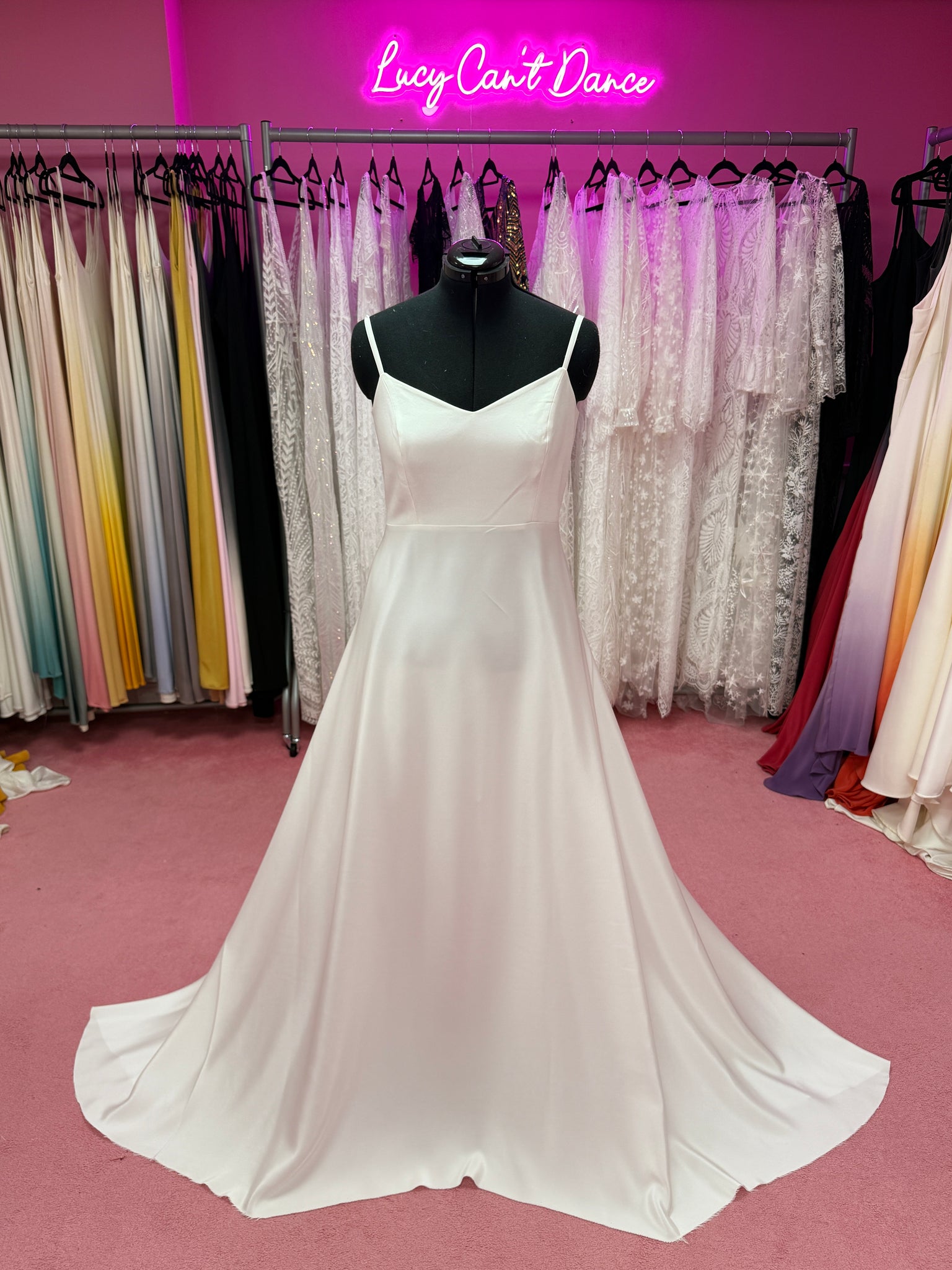 Ivory base circle dress sizes 12, 14 & 18 (can be dyed)