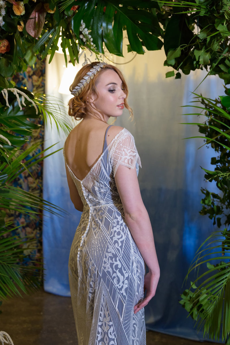 Modern/Vintage Gatsby Style Wedding Dress - Labyrinth – Lucy Can't Dance