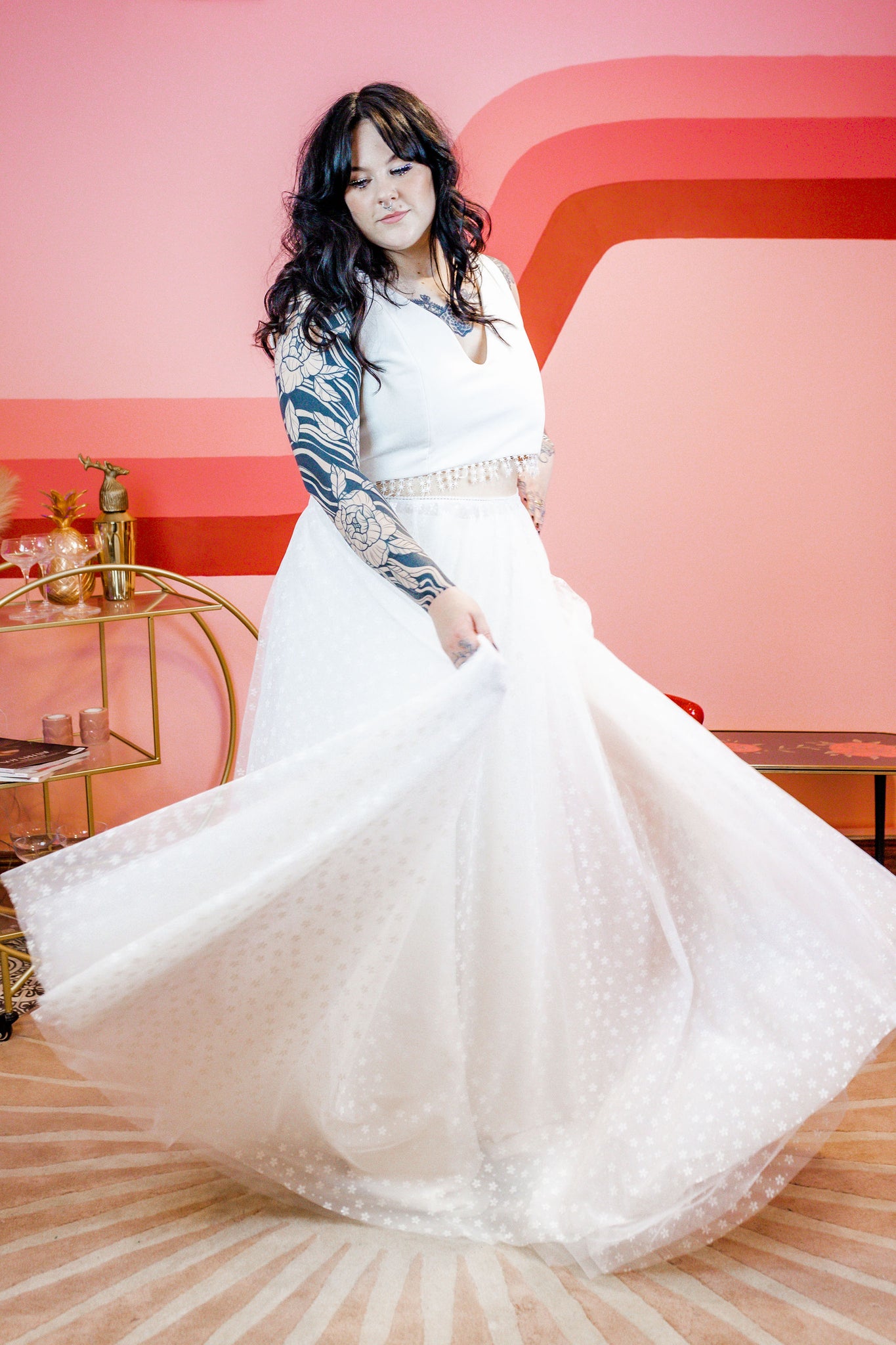 T05 Detachable Skirt Overlay Custom Bridal Overskirt Tulle | Etsy | 레이스